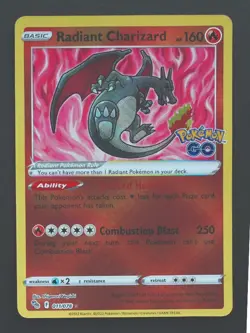 Radiant Charizard 011/078 - Pokemon GO Pokemon TCG - NM - Image 1
