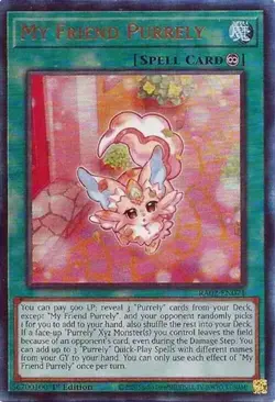 My Friend Purrely - RA02-EN071 - Prismatic Ultimate Rare - 1st Edition NM Yugioh - Image 1