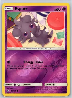 Espurr 44/131 C Forbidden Light Reverse Holo NM Pokemon - Image 1
