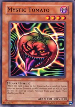 Mystic Tomato - SKE-021 - Common - Unlimited Edition PL/MP Yugioh Starter Deck C 412897559439 - Image 1