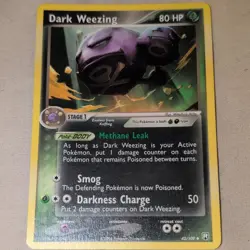 Pokemon EX Team Rocket Returns Dark Weezing 42/109 80 HP Stage 1 Rare Regular - Image 1