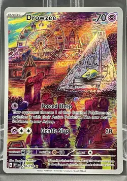Pokemon TCG Drowzee 210/198 Scarlet & Violet Base Set Illustration Rare - Image 1