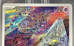Pokemon TCG Drowzee 210/198 Scarlet & Violet Base Set Illustration Rare - Image 3