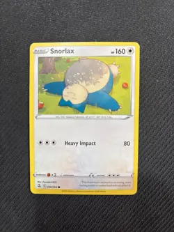 Snorlax 206/264 Fusion Strike Common Pokemon TCG Non Holo - Image 1