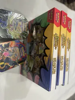 3 Pokemon TCG Ascended Heroes Deluxe Pin Collection Kit Lot ME2.5 plus 2 ex tins - Image 2