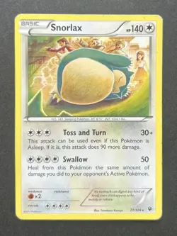 Snorlax 77/124 XY Fates Collide Pokemon TCG MP - Image 1