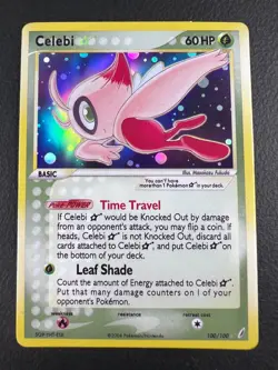 Pokemon Goldstar PLACEHOLDER lot | Celebi 100/100 2006 | Crystal Guard. FANMADE - Image 1