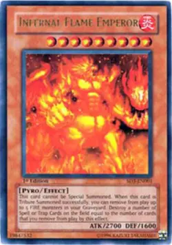 Infernal Flame Emperor - SD3-EN001 - Ultra Rare - 1st Edition DMG Yugioh Starter - Image 1