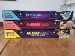 Pokemon TCG Vaporeon Jolteon Vaporeon VMAX Premium Collection Box Complete Set - Image 3