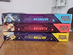 Pokemon TCG Vaporeon Jolteon Vaporeon VMAX Premium Collection Box Complete Set - Image 5