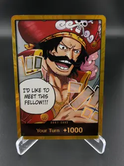 DON!! Card (Gol.D.Roger) (Gold) DON!! Carrying On His Will One Piece NM - Image 1
