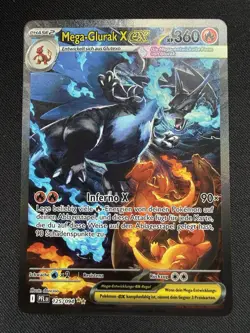 Pokemon Karte – Mega Glurak X ex 125/094 – Fatale Flammen – Deutsch NEAR MINT - Image 1