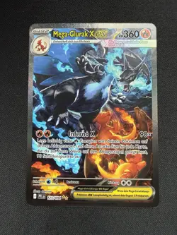 Pokemon Karte – Mega Glurak X ex 125/094 – Fatale Flammen – Deutsch NEAR MINT - Image 2