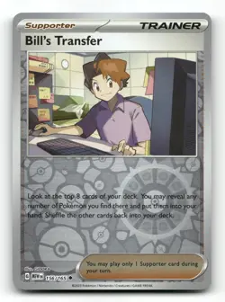 Bill's Transfer 156/165 - 151 Reverse Holo - Pokemon Card NM/M - Image 1