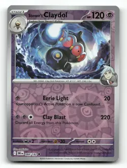 Steven's Claydol 084/182 - Destined Rivals Reverse Holo - Pokemon Card NM/M - Image 1