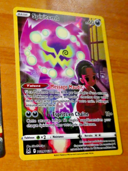 POKEMON FRANCAISE CARD HOLO CARTE Spiritomb LOR TG09/TG30 FR NM 2022 - Image 1