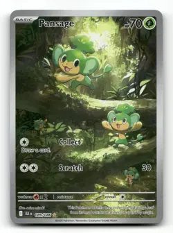 Pansage 089/086 - English Black Bolt - Pokemon Card NM/M - Image 1