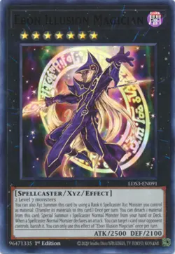 Ebon Illusion Magician (Red) - LDS3-EN091 - Ultra Rare - 1st Edition NM Yugioh L - Image 1