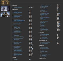 Vren, the Relentless MTG EDH Commander Deck! Dimir Rat Sacrifice! - Image 2