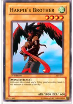 Harpie's Brother - SDJ-011 - Common - 1st Edition LP Yugioh Starter Deck: Joey - Image 1