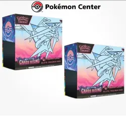 Pokemon Center Chaos Rising Elite Trainer Box x 2 ETB Factory Sealed PRESALE - Image 1