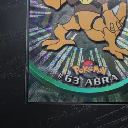 1999 Topps TV Animation - Abra #63- Foil - Black Logo- Vintage Pokemon - Image 3