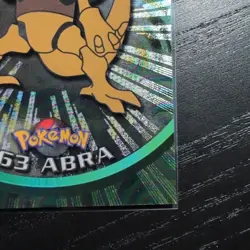 1999 Topps TV Animation - Abra #63- Foil - Black Logo- Vintage Pokemon - Image 5