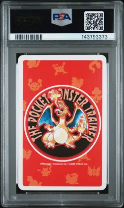 1996 Pokemon Red/Charizard Poker Card Gengar 6 of Spades PSA 9 - Image 2