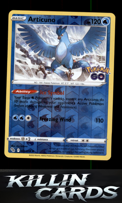 Reverse Holofoil Articuno 024/078 Pokemon Holo Rare Pokemon GO Card NM - Image 1