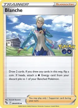 Blanche 064/078 Pokemon Go Mint Pokemon Card - Image 1