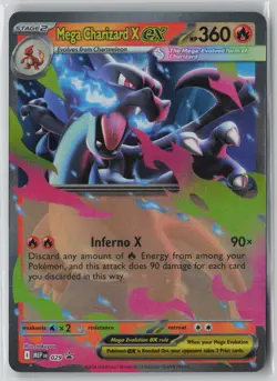 Mega Charizard X ex 029 Holo Promo ME: Mega Evolution Promo Pokemon NM - Image 1