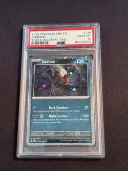 2023 Pokemon Darkrai (Cosmos Holo) 136/197 PSA 10 Obsidian Flames - Image 1