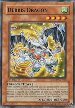 Debris Dragon - DP09-EN004 - Common - 1st Edition NM Yugioh Duelist Pack 9 Yusei 412897559439 - Image 1