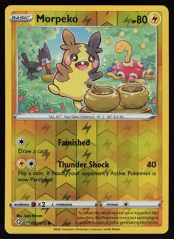 MORPEKO 035/072 COMMON SHINING FATES POKEMON REVERSE HOLO NM/M - Image 1