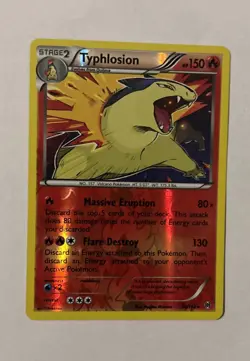 Typhlosion 20/162 Rev Reverse Holo XY Breakthrough Pokemon NM - Image 1