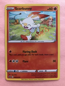 SCORBUNNY-POKEMON-BLACK STAR PROMO SWSH244 - Image 1