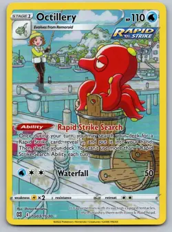 Octillery TG03/TG30 Holo Brilliant Stars Trainer Gallery Pokemon Near Mint - Image 1