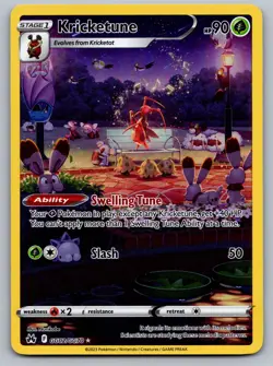 Kricketune GG02/GG70 Holo Crown Zenith Galarian Gallery Pokemon LP - Image 1