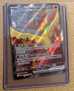 Pokemon Team Rocket's Moltres Ex SV10: Destined Rivals DRI #208/182 Trading Card - Image 1