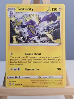 069/192 Toxtricity Non Holo Rare Rebel Clash Pokemon TCG - Image 1