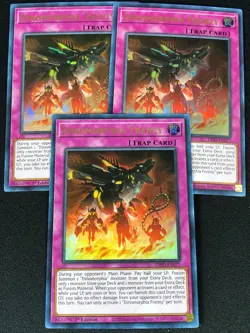 YUGIOH DINOMORHPIA FRENZY DIFO-EN077 1ST ULTRA X3 (NM) - Image 1