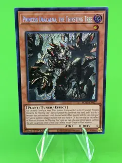 Yu-Gi-Oh Blazing Dominion Princess Dracaena, The Thirsting Tree SR BLZD-EN027 NM - Image 1