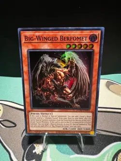 Big-Winged Berfomet DUNE-EN004 Super Rare Duelist Nexus Yu-Gi-Oh 1st Edition NM - Image 1