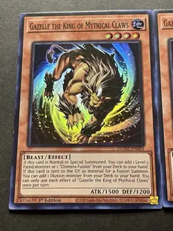 3x Gazelle The King Of Mythical Claws | DUNE-EN003 | Super Rares | NM | YuGiOh! - Image 4