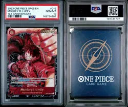 2023 ONE PIECE OP05-AWAKENING OF THE NEW ERA 012 MONKEY D LUFFY 1ST ANNIV PSA 10 - Image 3