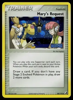Pokemon Card - Mary's Request Unseen Forces 86/115 Reverse Holo Stamped - Image 1