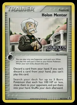 Pokemon Card - Holon Mentor Delta Species 93/113 Reverse Holo Uncommon Stamped - Image 1