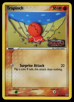 Pokemon Card - Trapinch Power Keepers 68/108 Reverse Holo Stamped - Image 1