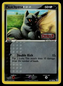 Pokemon Card - Poochyena Power Keepers 58/108 Reverse Holo Stamped - Image 1