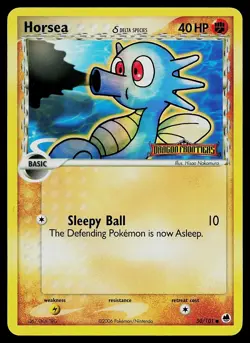 Pokemon Card - Horsea Dragon Frontiers 50/101 Reverse Holo Stamped - Image 1